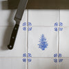 Christmas Tree Delft Tile