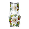 Christmas Flower Carafe and Tumbler