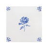 Chrysanthemum Delft Tile