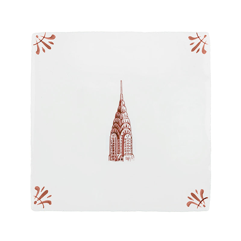 Chrysler Building Delft Tile