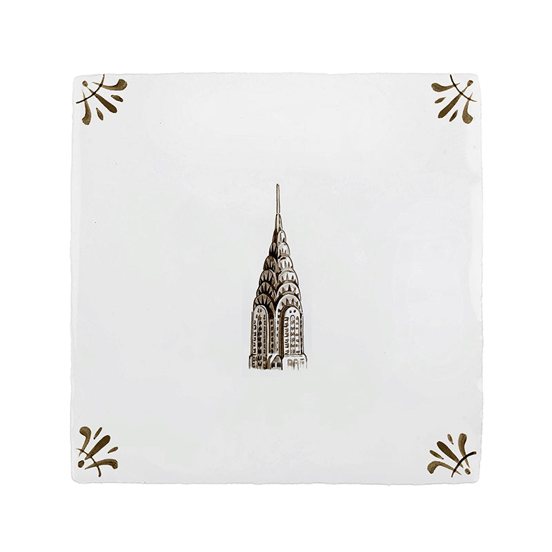 Chrysler Building Delft Tile