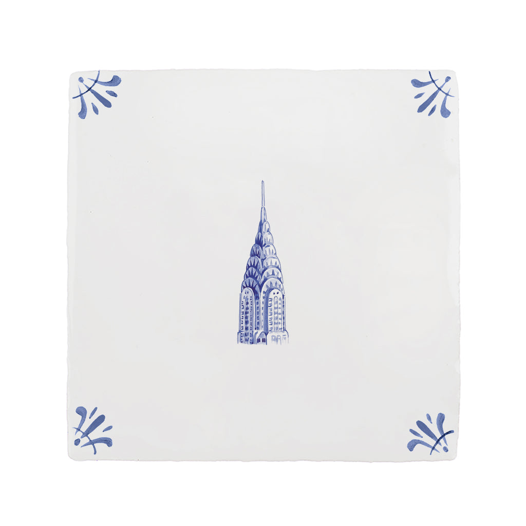 Chrysler Building Delft Tile