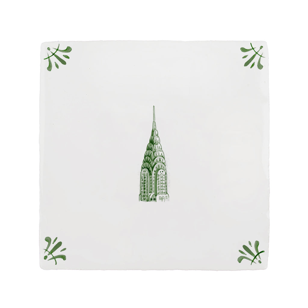 Chrysler Building Delft Tile