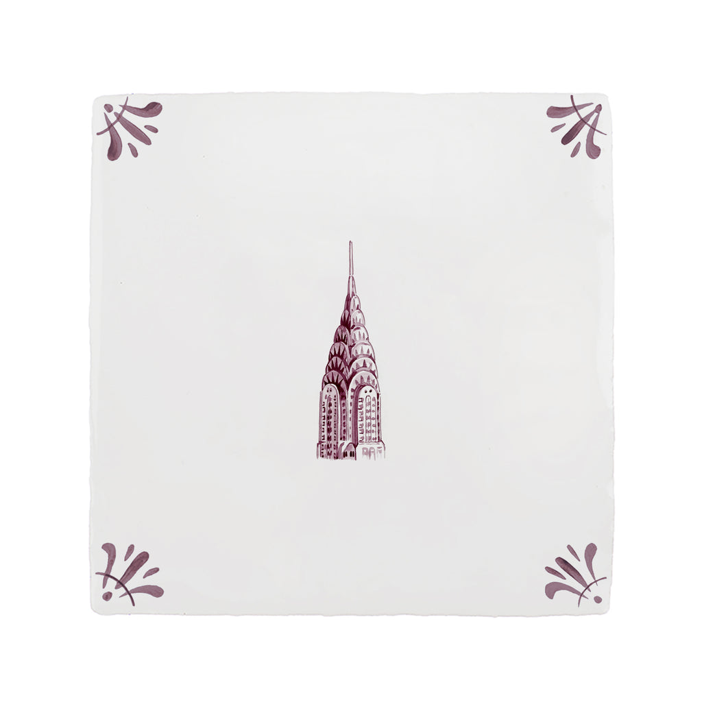 Chrysler Building Delft Tile