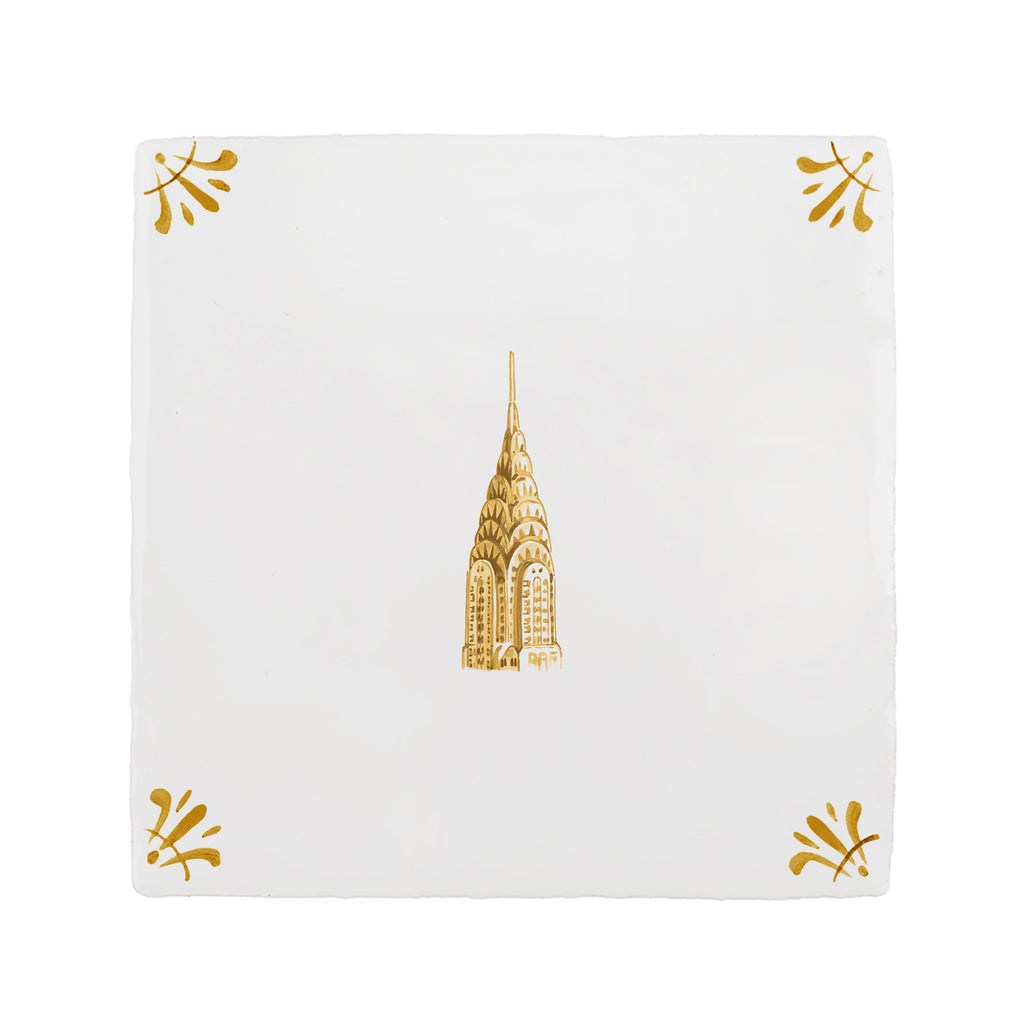 Chrysler Building Delft Tile