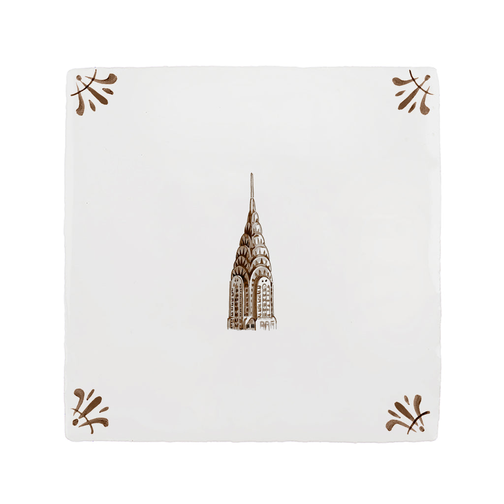 Chrysler Building Delft Tile