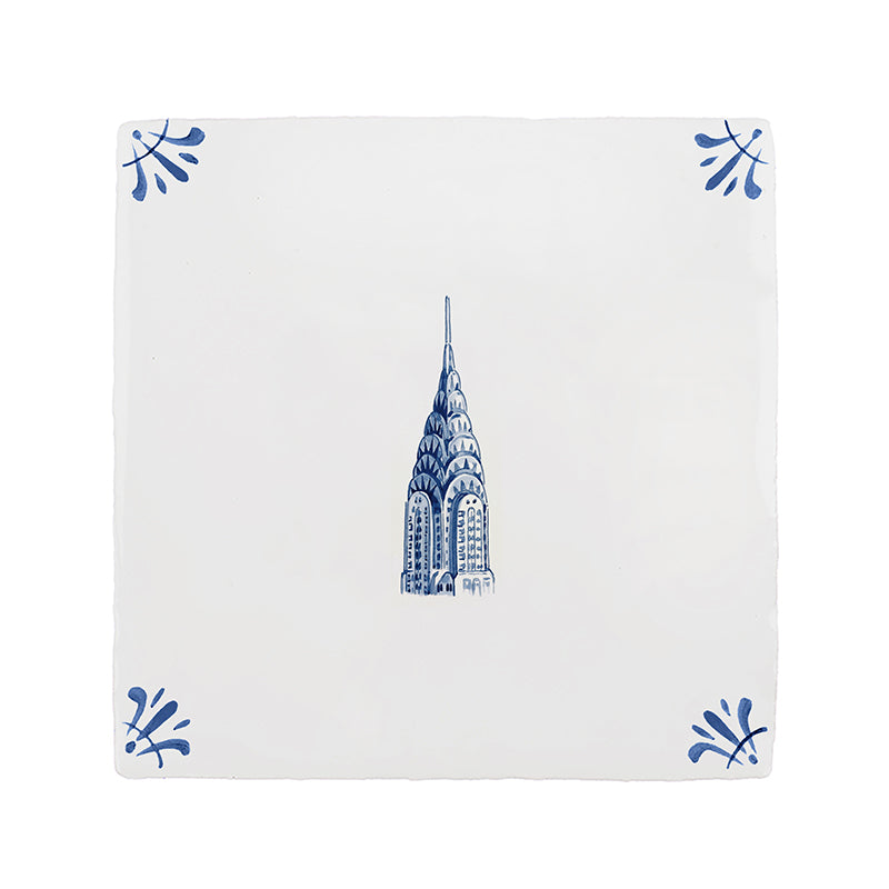 Chrysler Building Delft Tile