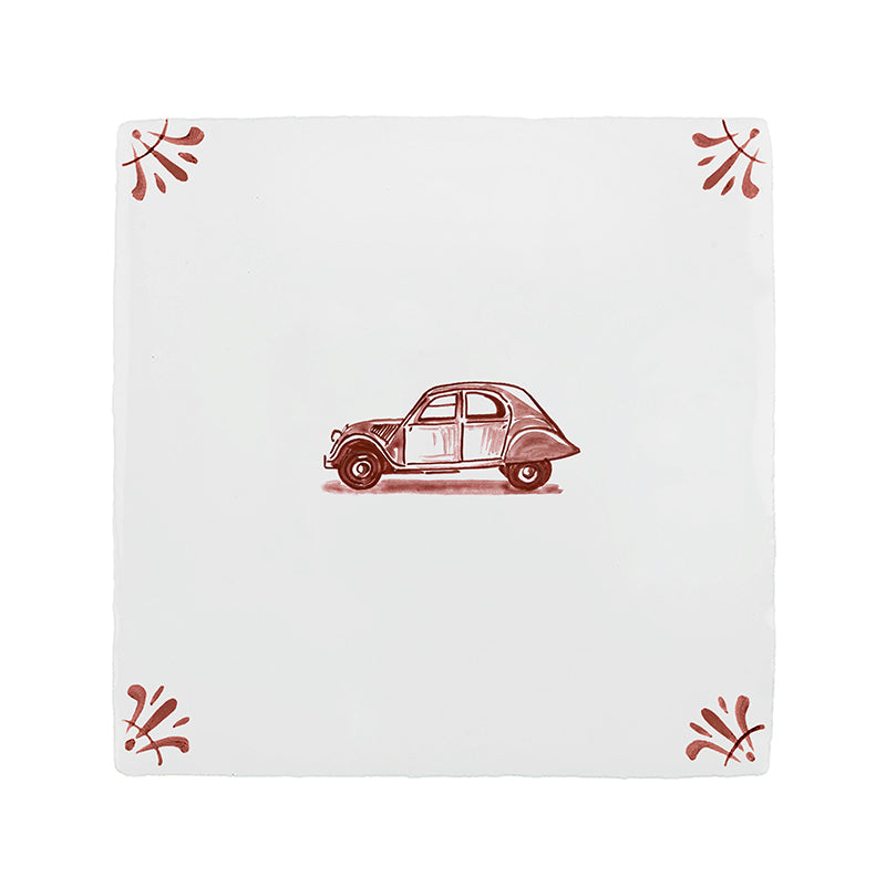 Citroen 2CV Delft Tile