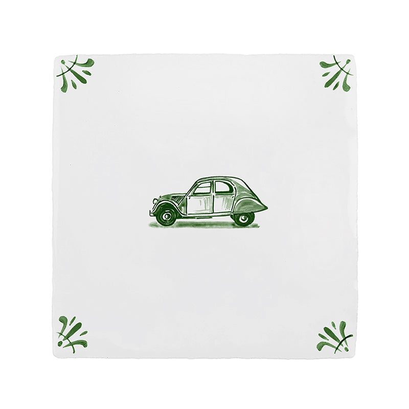 Citroen 2CV Delft Tile