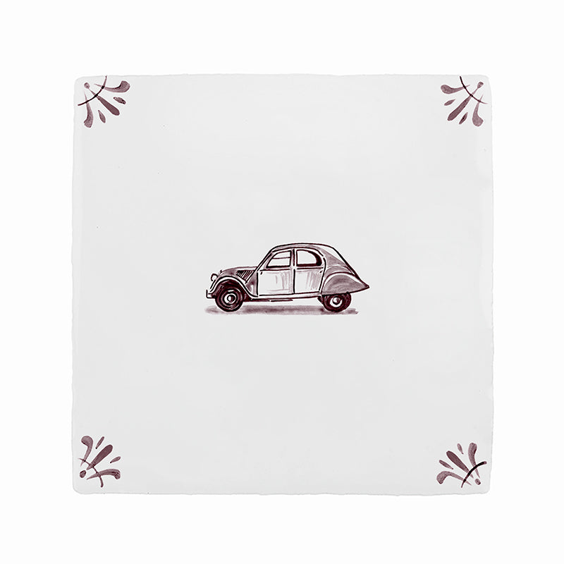 Citroen 2CV Delft Tile