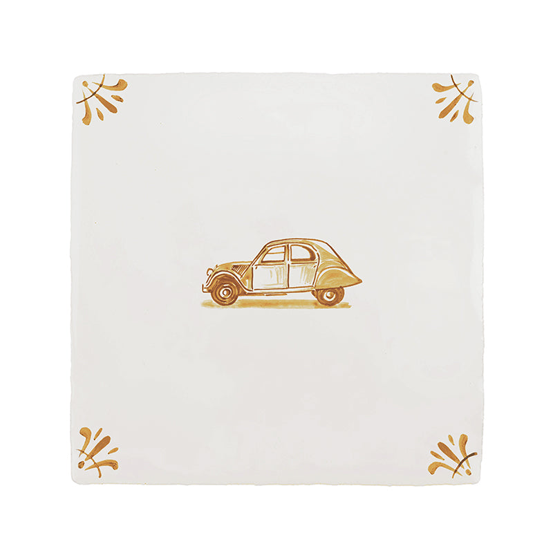 Citroen 2CV Delft Tile