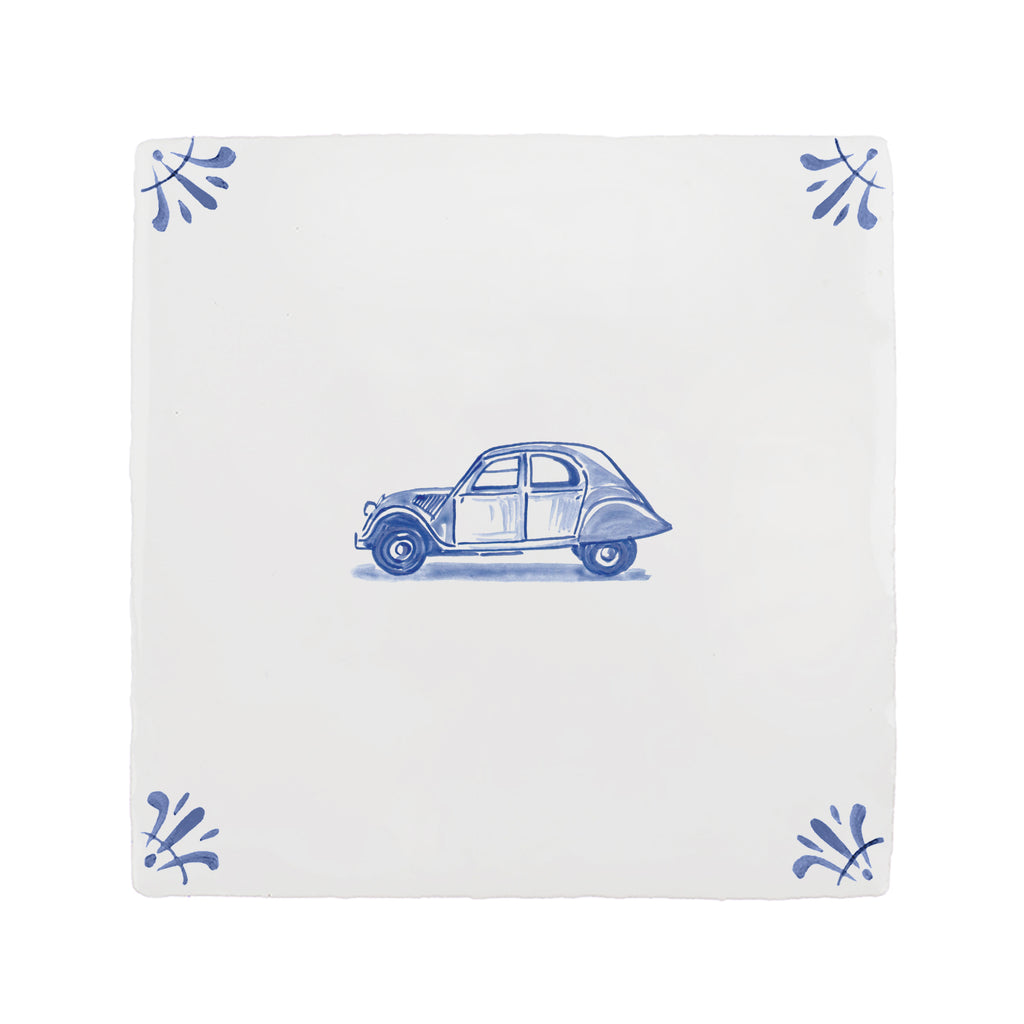Citroen 2CV Delft Tile