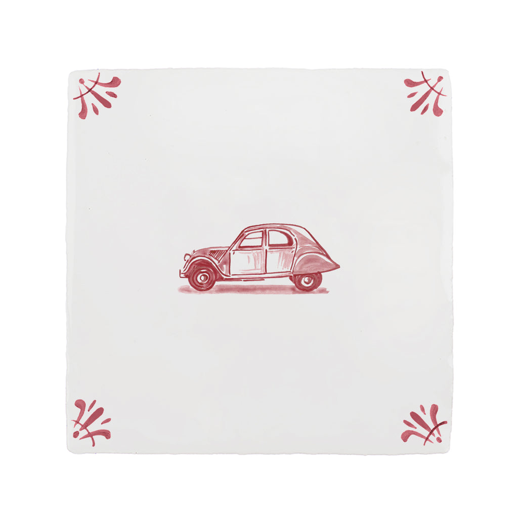 Citroen 2CV Delft Tile