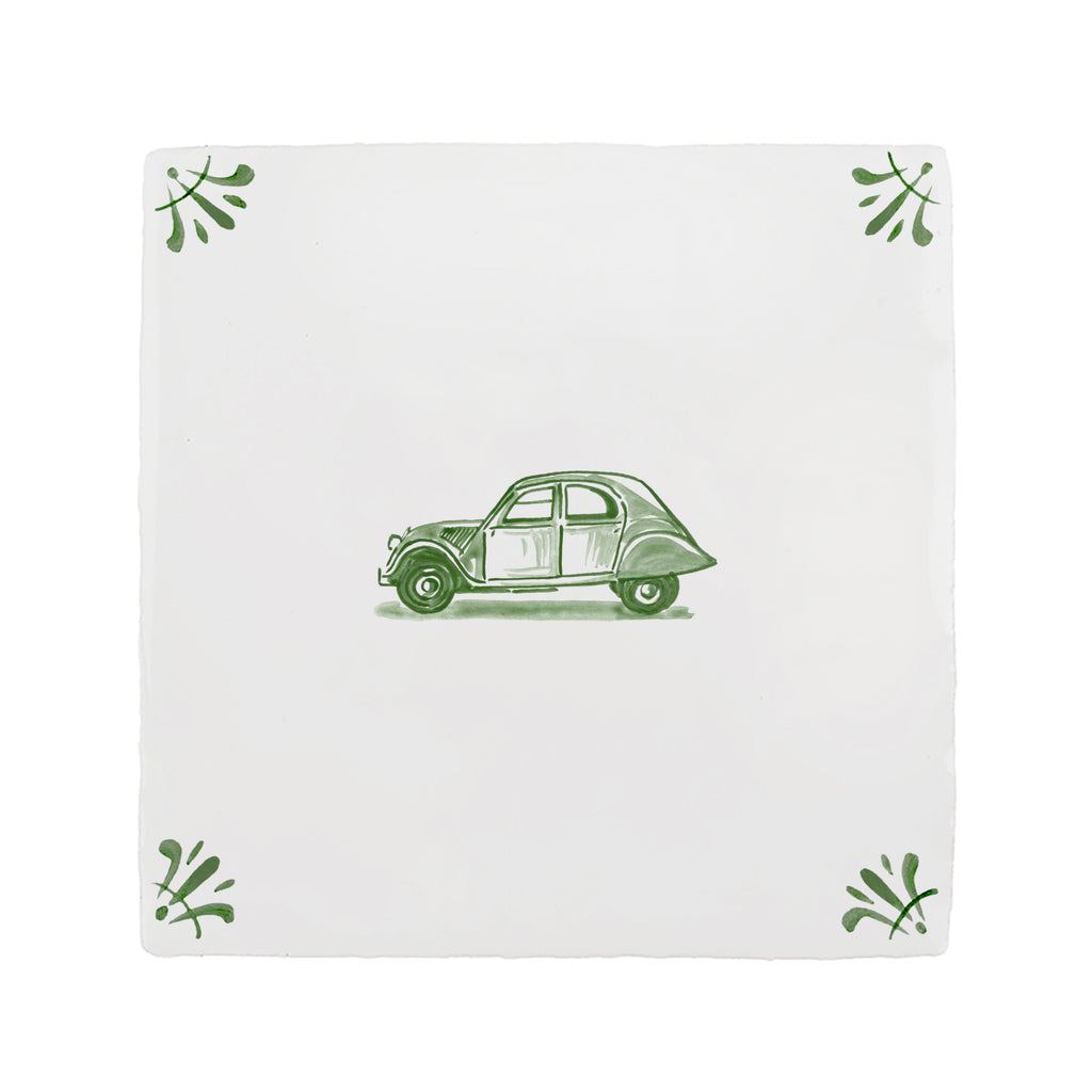 Citroen 2CV Delft Tile