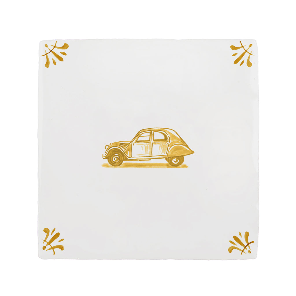 Citroen 2CV Delft Tile