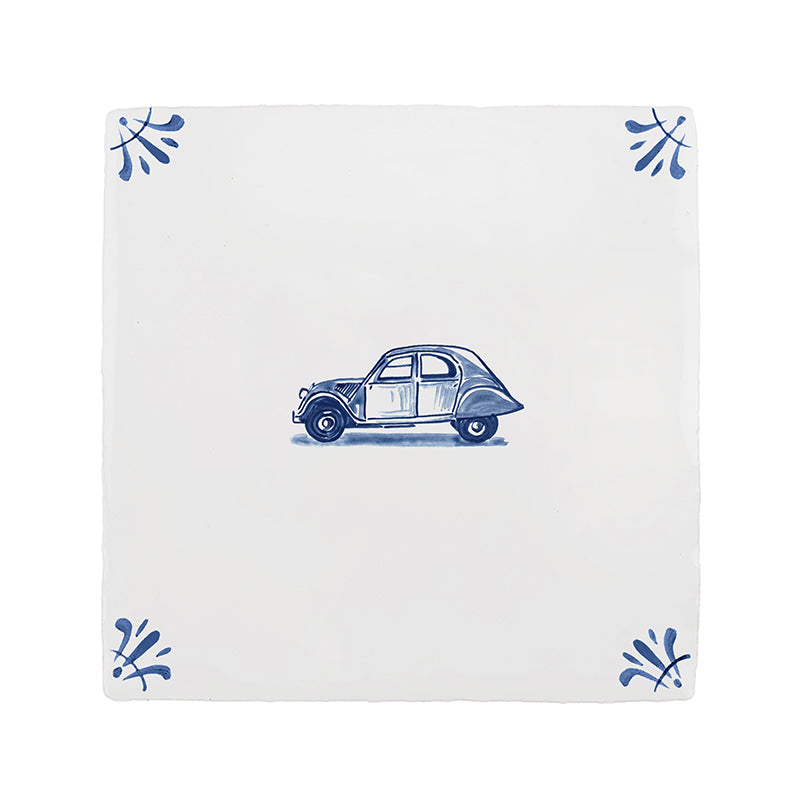 Citroen 2CV Delft Tile