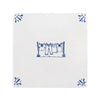 Clothes Line Delft Tile Sample, Blue