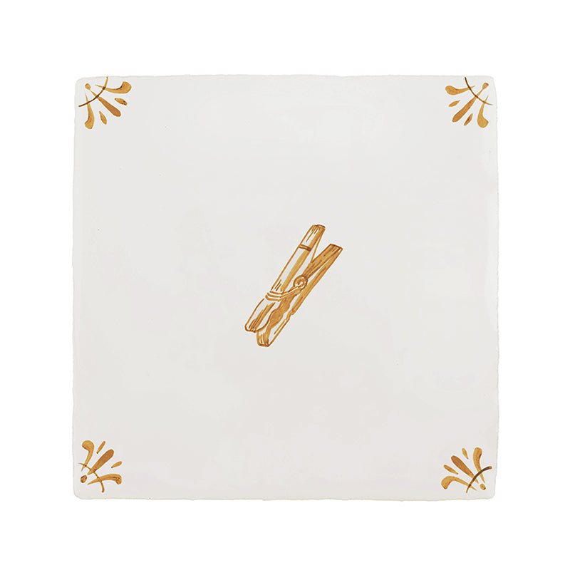 Clothes Peg Delft Tile