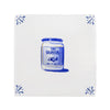 Coconut Oil Delft Tile, Gold Lustre