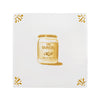 Coconut Oil Delft Tile, Gold Lustre