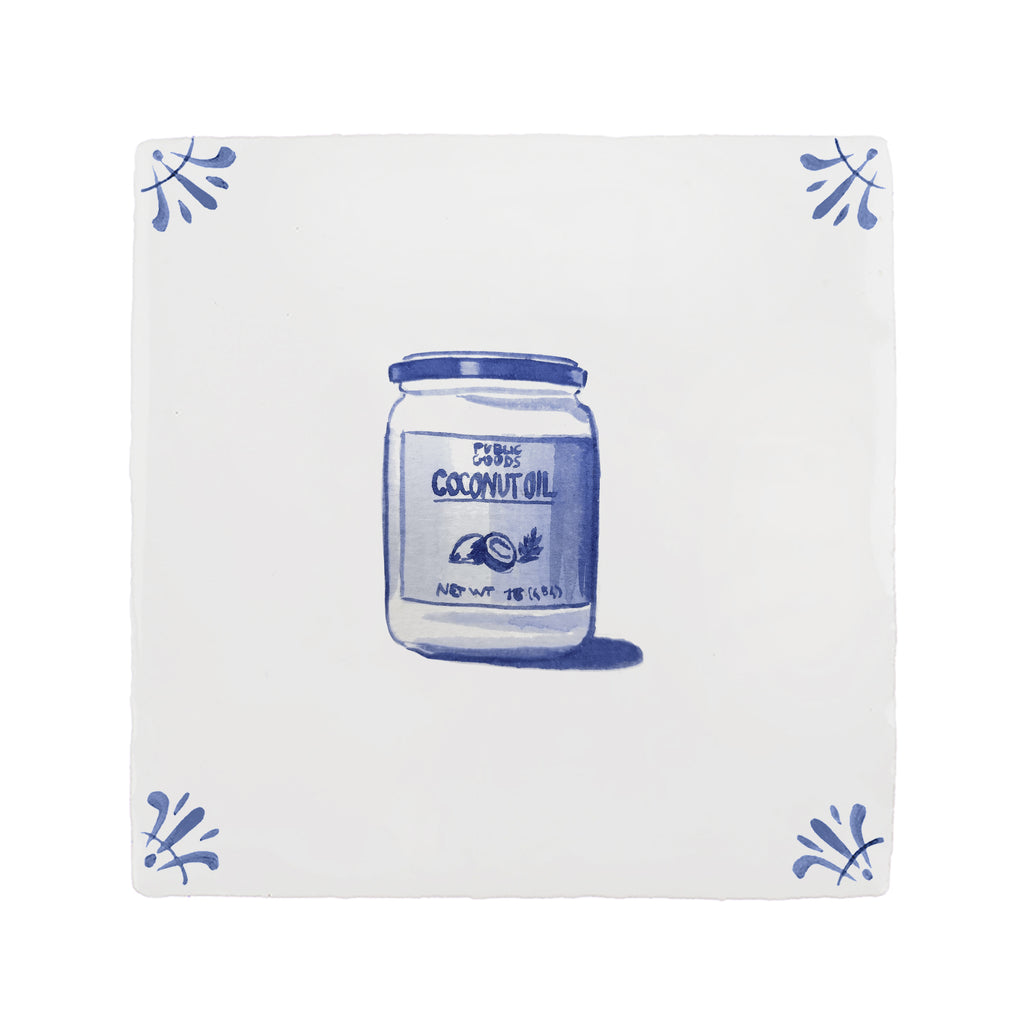 Coconut Oil Delft Tile