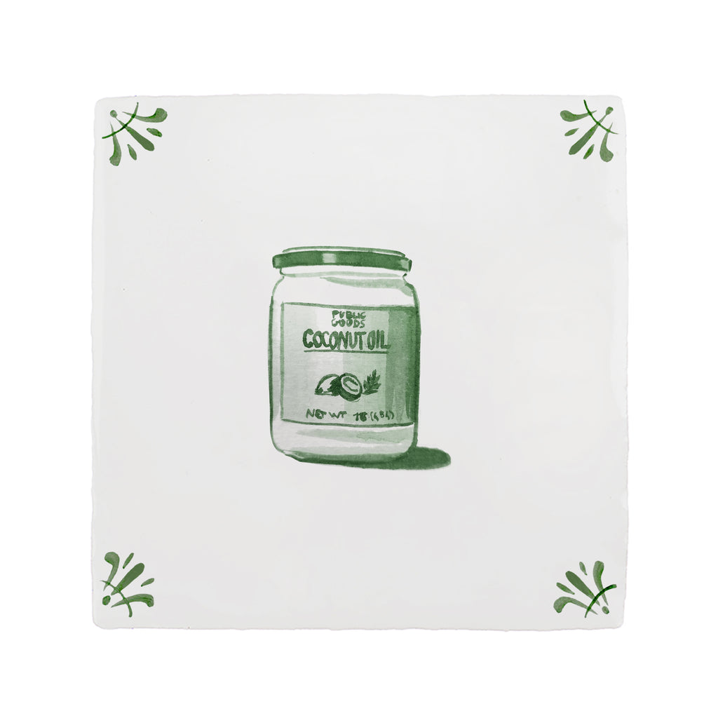 Coconut Oil Delft Tile