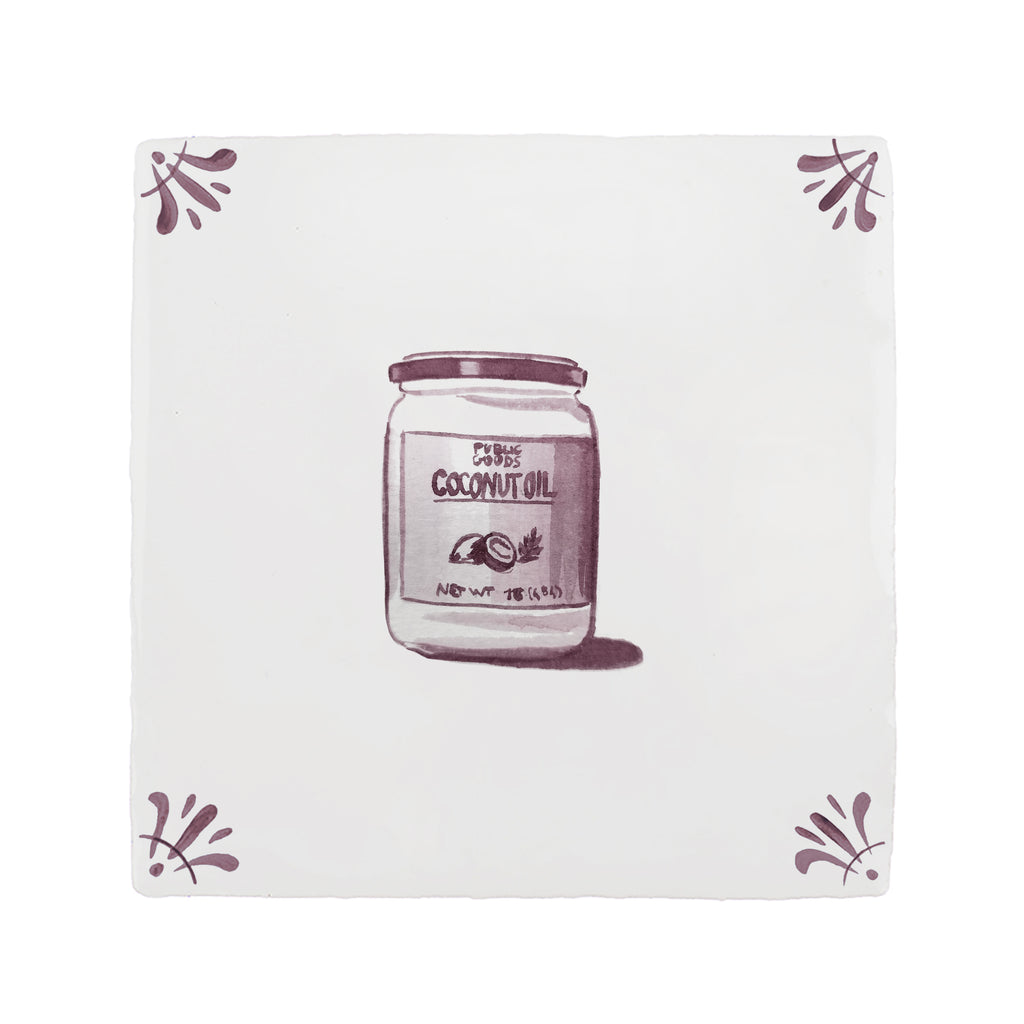 Coconut Oil Delft Tile