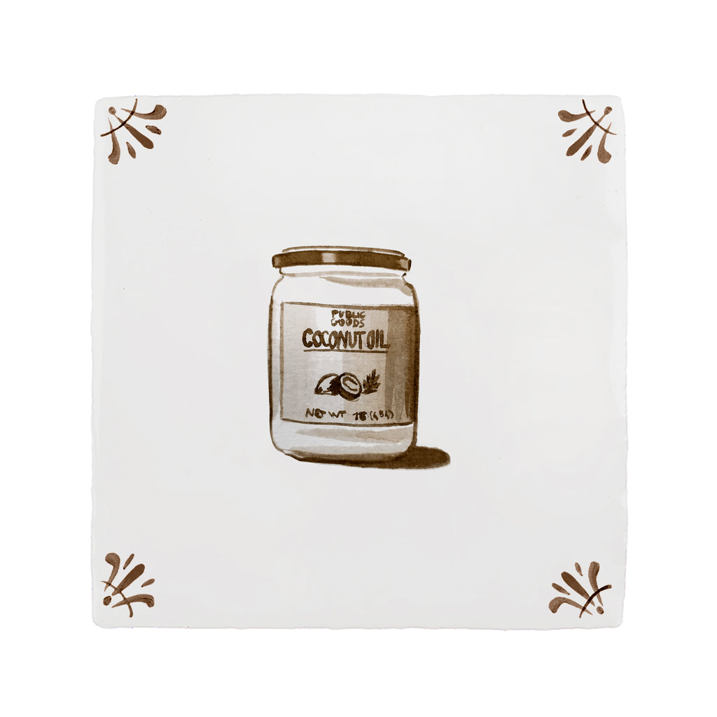 Coconut Oil Delft Tile