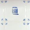 Coconut Oil Delft Tile, Gold Lustre