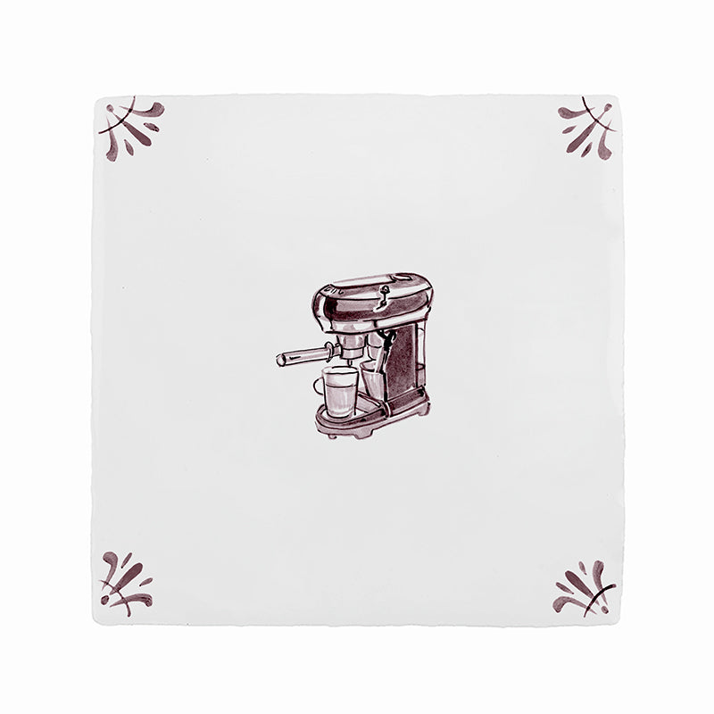 Coffee Machine Delft Tile