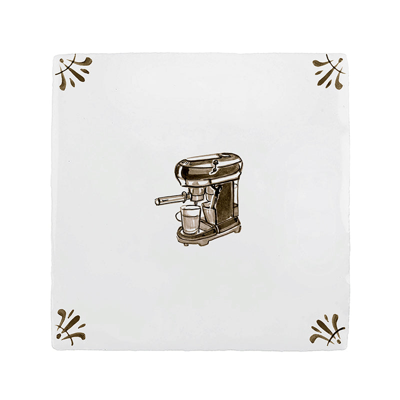 Coffee Machine Delft Tile