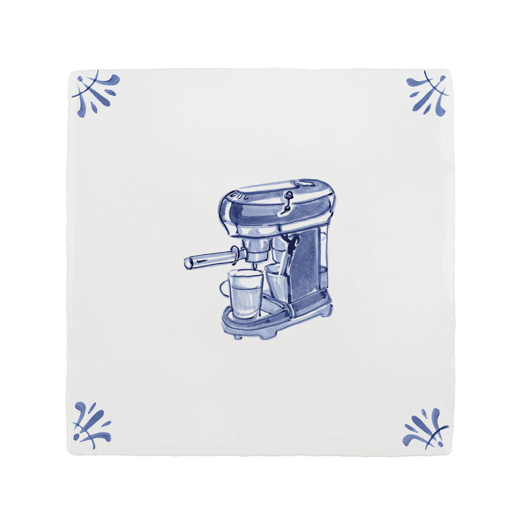 Coffee Machine Delft Tile
