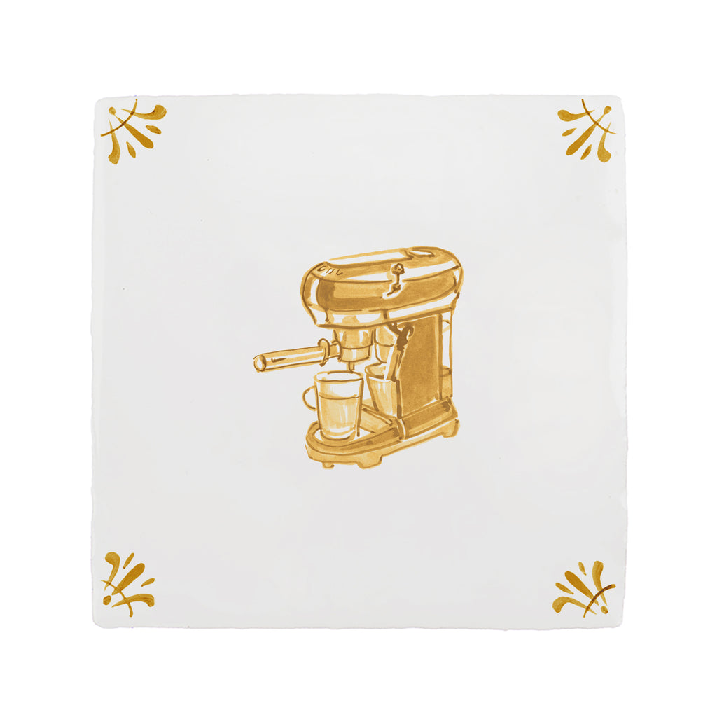 Coffee Machine Delft Tile