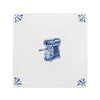 Coffee Machine Delft Tile Sample, Blue