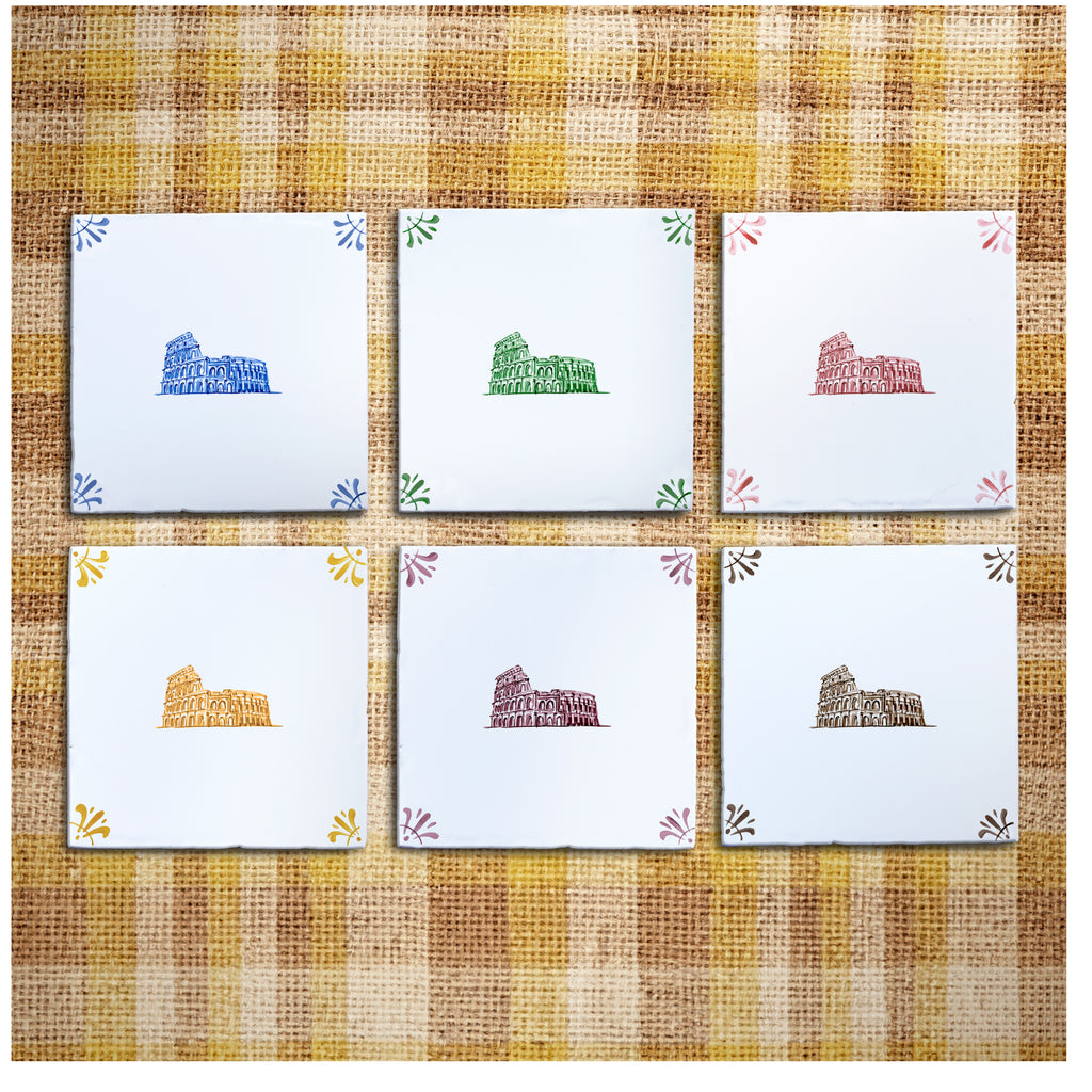 Colosseum Delft Tile