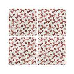 Confetti Tiles, Rouge- Set of 4