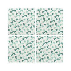 Confetti Tiles, Teal- Set of 4