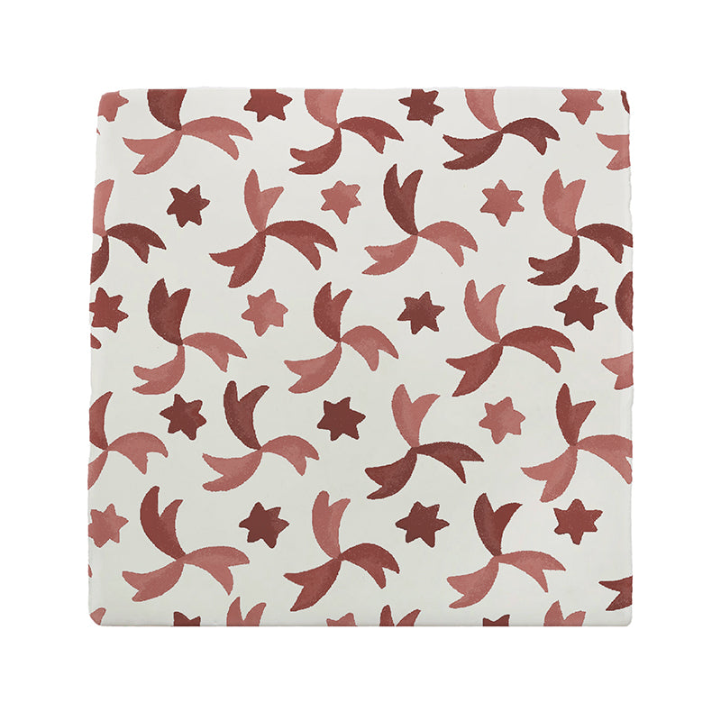 Confetti Tiles, Rouge- Set of 4