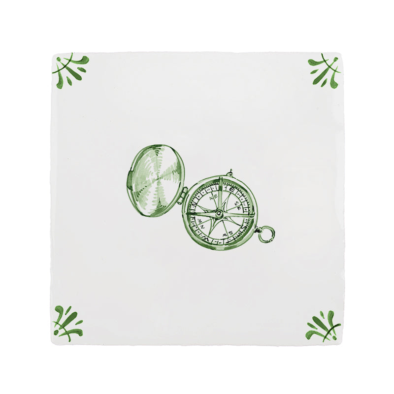 Compass Delft Tile