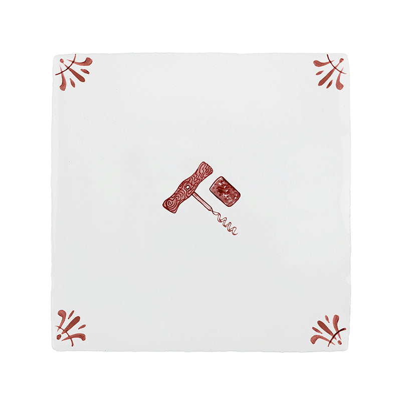 Cork Screw Delft Tile