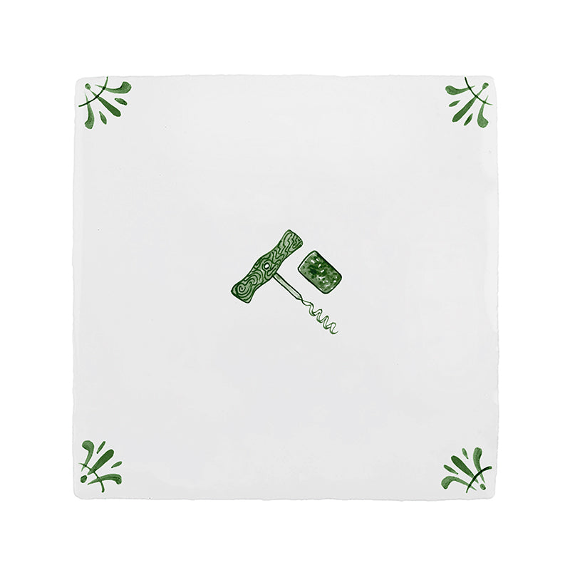 Cork Screw Delft Tile