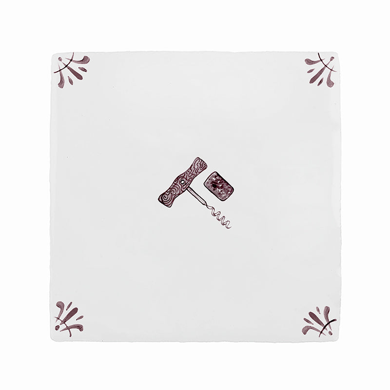 Cork Screw Delft Tile