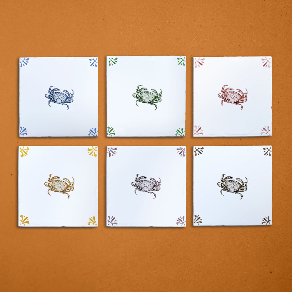 Crab Delft Tile