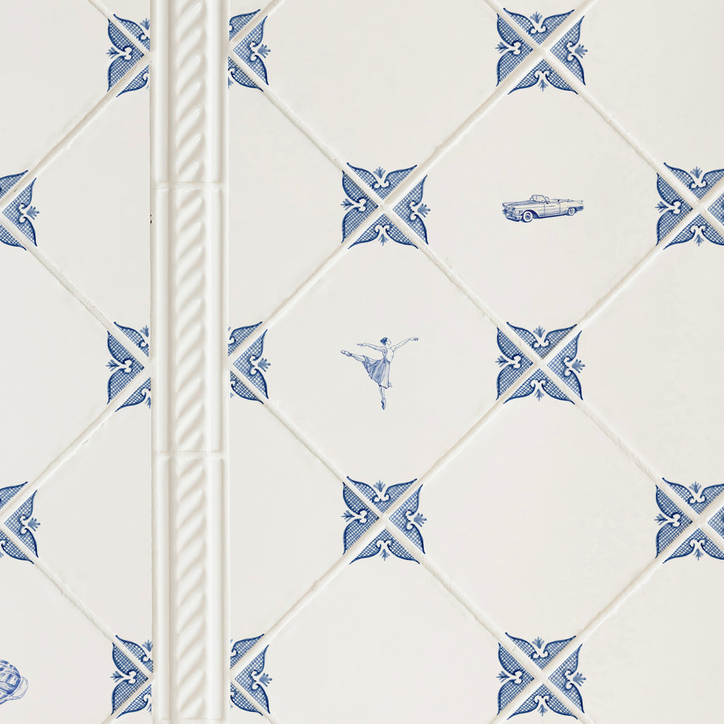 Corners Only Delft Tile
