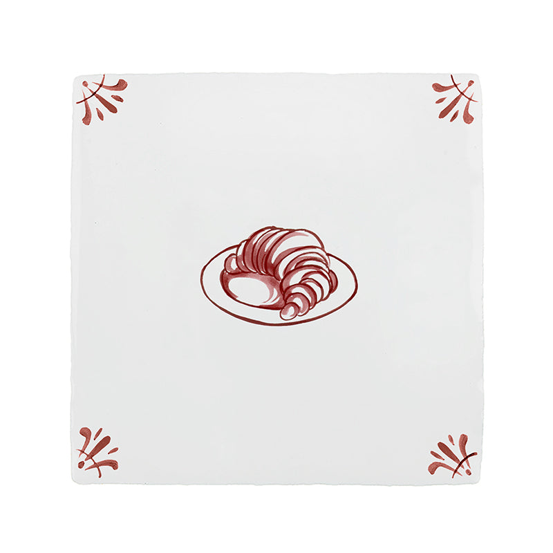 Croissant Delft Tile