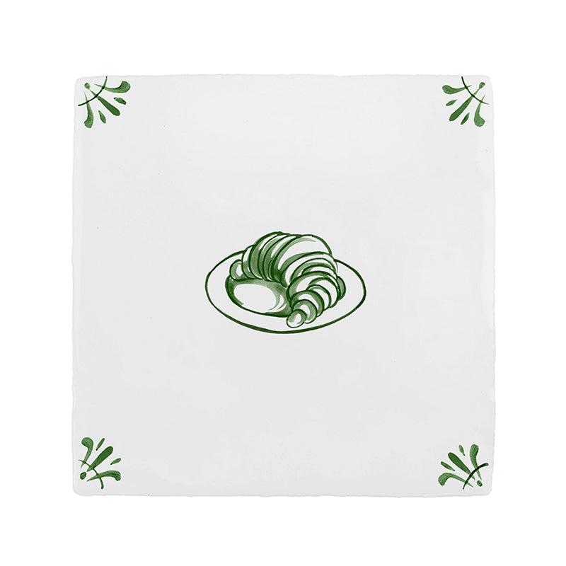 Croissant Delft Tile