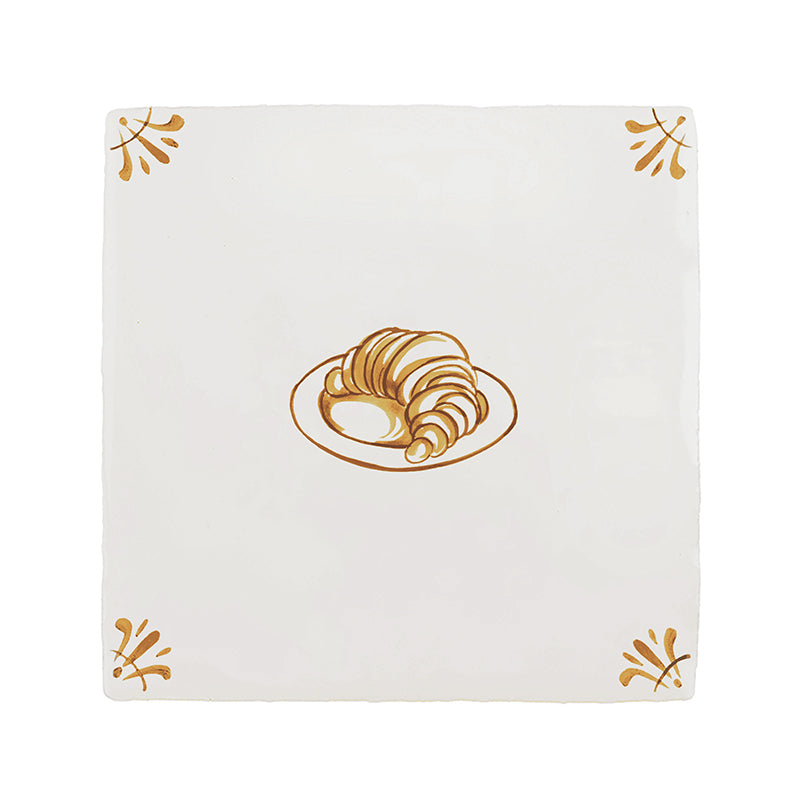 Croissant Delft Tile