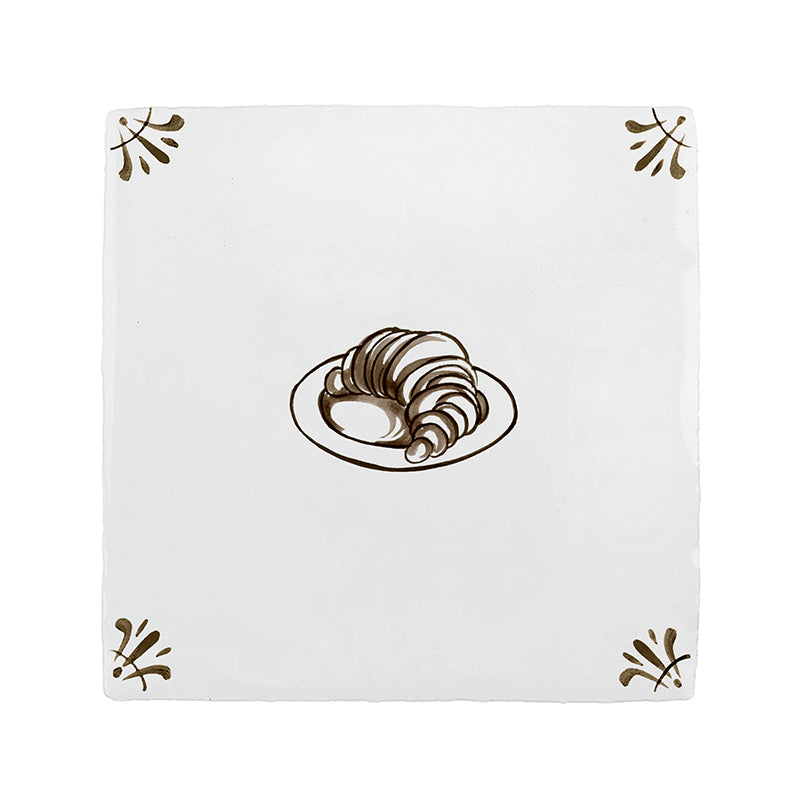 Croissant Delft Tile