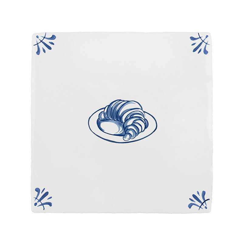 Croissant Delft Tile