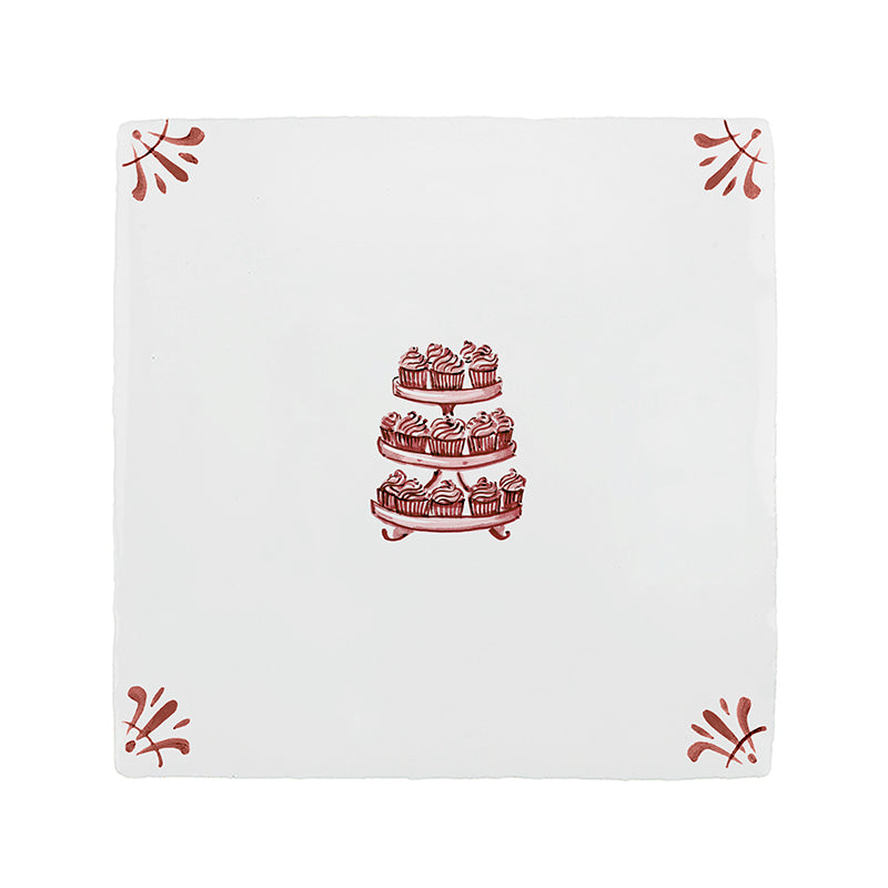 Cupcakes Delft Tile